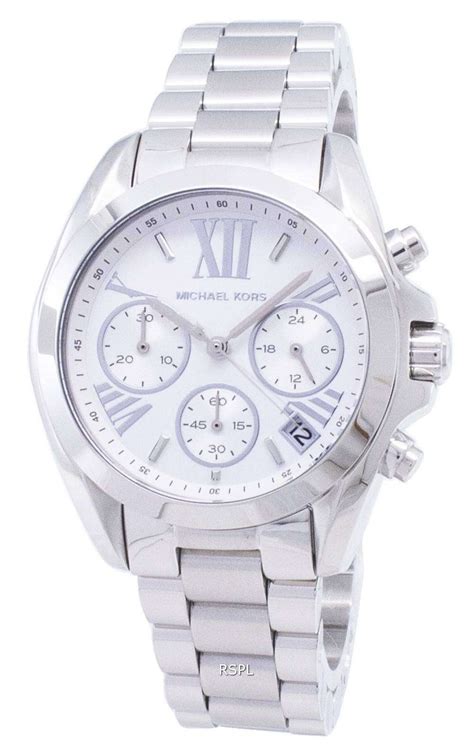 michael kors womens watch silver|Michael Kors chronograph watch silver.